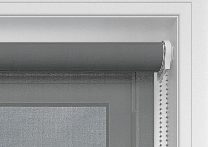Crystalline Voile, Light Grey - Twist&Fit Roller Blind - Image 11
